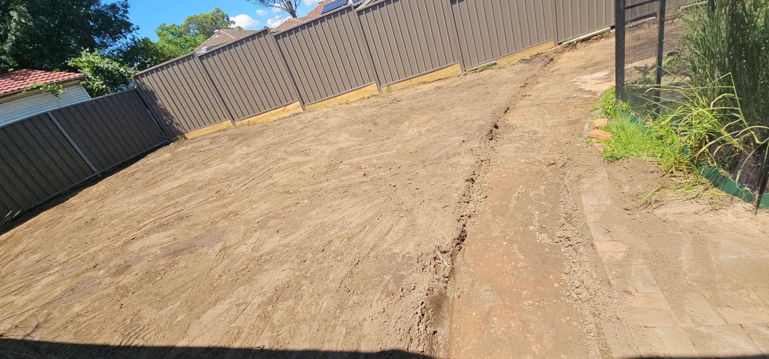 Rural property with cleared yard area